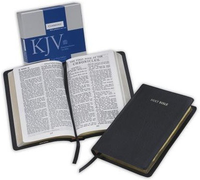 KJV Large Print Text Bible, Black French Morocco Leather, KJ653:T(English, Leather / fine binding, unknown)