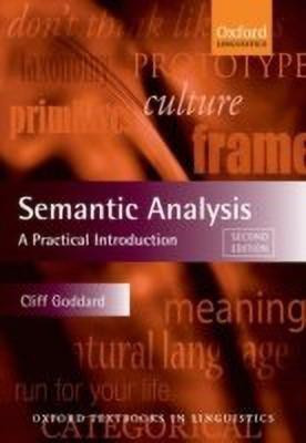 Semantic Analysis(English, Paperback, Goddard Cliff)