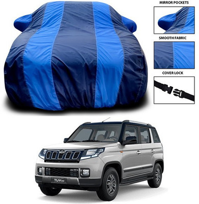 ANTHUB Car Cover For Mahindra TUV300 (With Mirror Pockets)(Blue)