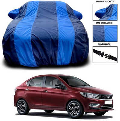 ANTHUB Car Cover For Tata Tigor (With Mirror Pockets)(Blue)