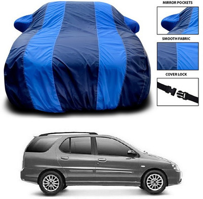 ANTHUB Car Cover For Tata Indigo Marina (With Mirror Pockets)(Blue)