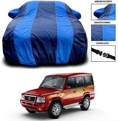 SEBONGO Car Cover For Tata Sumo Victa (With Mirror Pockets)(Blue)