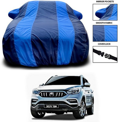 ANTHUB Car Cover For Mahindra XUV 700 (With Mirror Pockets)(Blue)