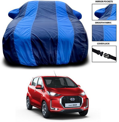 ANTHUB Car Cover For Datsun redi-GO (With Mirror Pockets)(Blue)