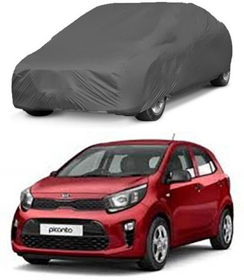 Utkarsh Car Cover For Kia Picanto (Without Mirror Pockets)(Grey)