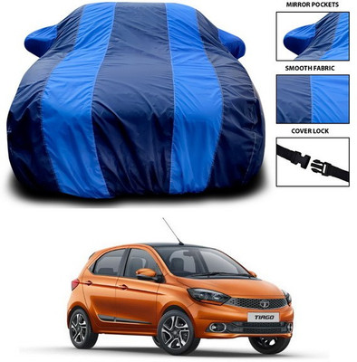 ANTHUB Car Cover For Tata Tiago (With Mirror Pockets)(Blue)