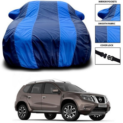 SEBONGO Car Cover For Nissan Terrano (With Mirror Pockets)(Blue)