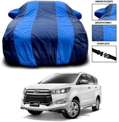 ANTHUB Car Cover For Toyota Innova Crysta (With Mirror Pockets)(Blue)
