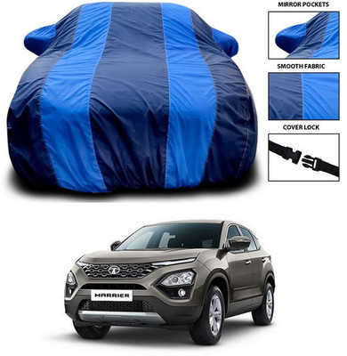 SEBONGO Car Cover For Tata Harrier (With Mirror Pockets)(Blue)
