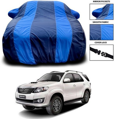 ANTHUB Car Cover For Toyota Fortuner Old (With Mirror Pockets)(Blue)