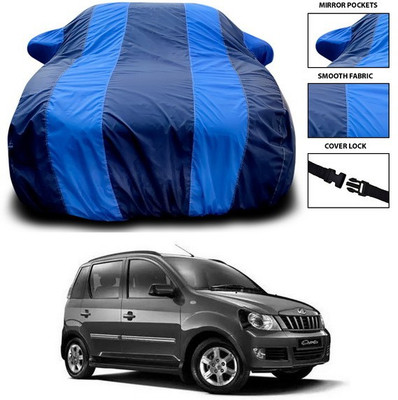 ANTHUB Car Cover For Mahindra Quanto (With Mirror Pockets)(Blue)
