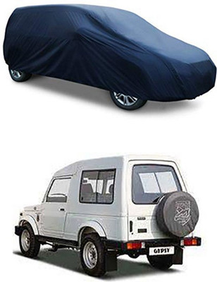 Utkarsh Car Cover For Maruti Suzuki Gypsy MG-410 (Without Mirror Pockets)(Grey)