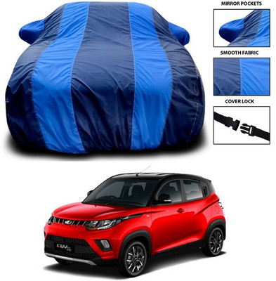 ANTHUB Car Cover For Mahindra KUV100 (With Mirror Pockets)(Blue)
