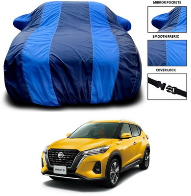 ANTHUB Car Cover For Nissan Kicks (With Mirror Pockets)(Blue)