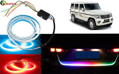 Selifaur D1L170 48Inch Ice Blue & Red DRL LED Brake with Side Turn Signal & Parking Indication Trunk,Boot,Dicky Light Bolero 2020 Car Fancy Lights(Multicolor)