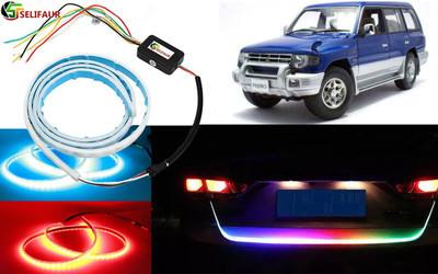 Selifaur D1L282 48Inch Ice Blue & Red DRL LED Car Fancy Lights(Red, Blue)