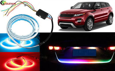 Selifaur D1L158 48Inch Ice Blue & Red DRL LED Car Fancy Lights(Red, Blue)
