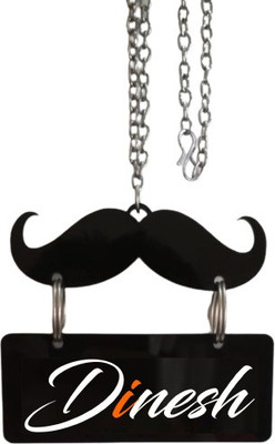 Ridivansh Creations Acrylic Car Hanging DINESH Both Side Car Hanging Ornament(Pack of 1)