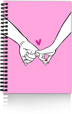 DI-KRAFT Handmade A5 Diary Unruled 160 Pages(Pink)