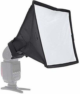 ALFASIYA 15 x 18cm Universal Cloth Flash Bounce Diffuser for Canon Nikon Sony yongnuo Flash Diffuser Any Camera Flash Diffuser(Black)