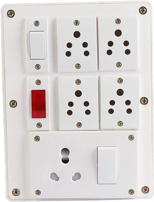 BAHUL Electrical socket PVC box .3 6 A Five Pin Socket