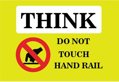 VVWV DO NOT TOUCH WARNING SIGN STICKER Emergency Sign