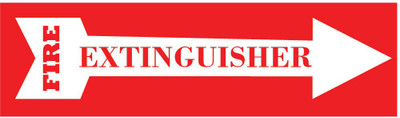 VVWV FIRE EXTINGUISHER SIGN STICKER Emergency Sign