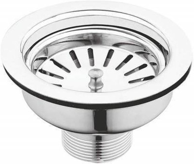 LABATHWAYS Kitchen Sink Stainless Steel Push Down Strainer(6 cm Set of 1)