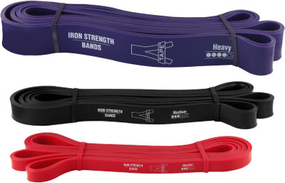 Agam A-Tape Exercise Heavy Resistance Super Loop Band Aerobic & Cardio, 41 inch long Fitness Band(Pack of 3)