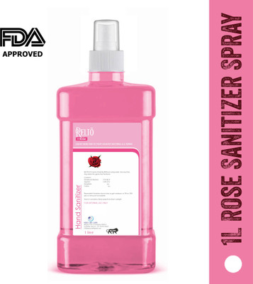 RELTO 1L Rose Anti-bacterial Virus Killer Spray  Refillable Pump Dispenser Sanitizer Spray Pump Dispenser(1000 ml)
