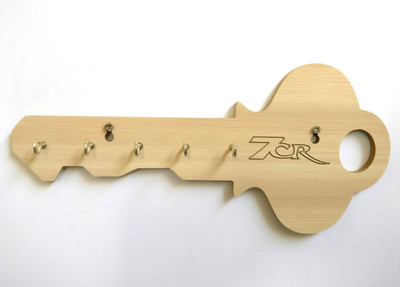 7CR KH-1847 Wood Key Holder(6 Hooks, Beige)