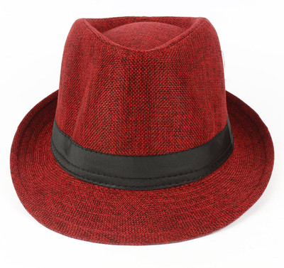 ZACHARIAS Fedora Hat(Red, Pack of 1)