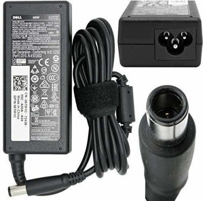 DELL Original Laptop Charger Big Pin 65watts 65 W Adapter(Power Cord Included)