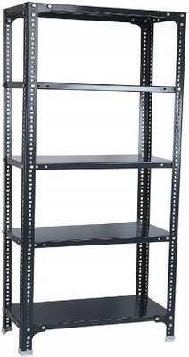 Rackchahiya Slotted Angle Rack CRC Sheet 5 Shelves Multipurpose Rack Dimension 12X24x87'' Luggage Rack