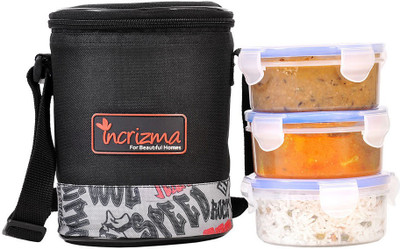 14% OFF on INCRIZMA 3131BLK 3 Containers Lunch Box(1200 ml) 14% OFF on INCRIZMA 3131BLK 3 Containers Lunch Box(1200 ml)