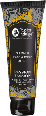 Passion Indulge Passion Fassion Gold and Silver Shimmer Face and Body Lotion with Vitamin A and C | Fragrance | Party Look | Glowing Skin - 100ml(20 ml)