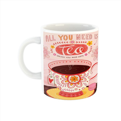 Ser Ak Coffee With All you Need Design Ceramic Coffee Mug(325 ml)