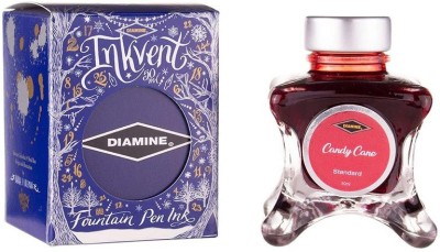 DIAMINE INKVENT BLUE EDITION CANDY CANE 50 ML STANDARD Ink Bottle(Ink Color - Red)