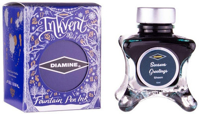 DIAMINE INKVENT BLUE EDITION SEASONS GREETINGS 50 ML SHEEN Ink Bottle(Ink Color - Season Green)