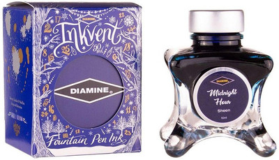DIAMINE INKVENT BLUE EDITION MIDNIGHT HOUR 50 ML SHEEN Ink Bottle(Ink Color - Blue)