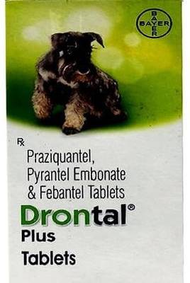 Bayer DRONTAL PLUS DEWORMER 10 TABLETS Pet Dewormer Puppies and