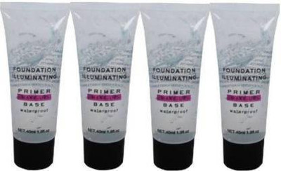 ShopCircuit Foundation illuminating waterproof primer make-up base Pack 4  Primer  - 160 ml(Transparent)