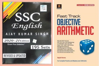 SSC English + Arihant Fast Track Objective Arithmetic(Paperback, Ajay kumar singh, Rajesh verma)