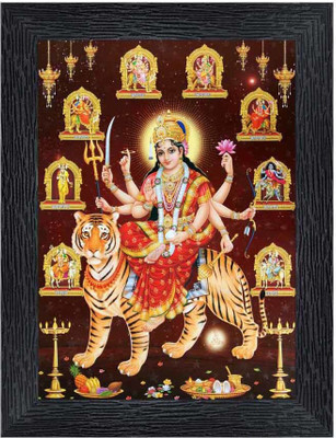 lvy MAA Durga Religious Frame(5X7) Religious Frame