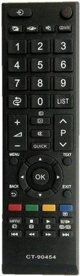 Akshita LED LCD TV Compatible For CT-90454 LED LCD Remote Control ( Chake Image With Old Remote ) Toshiba Remote Controller(Black)