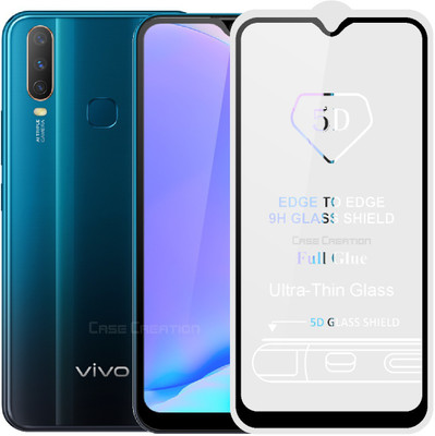 CASE CREATION Edge To Edge Tempered Glass for Vivo Y50(Pack of 1)