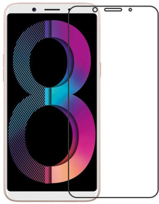 Emunks Edge To Edge Tempered Glass for Oppo A83(Pack of 1)