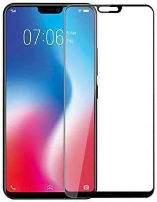 CASE CREATION Edge To Edge Tempered Glass for New Vivo V9 Youth (2020) Full Coverage + Full Adhesive(Pack of 1)