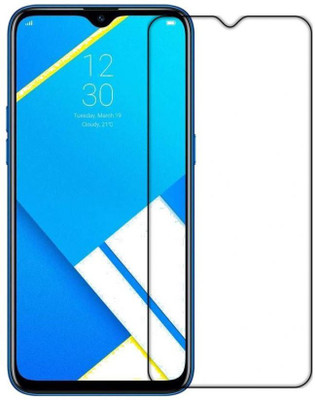 Emunks Edge To Edge Tempered Glass for REALME C2(Pack of 1)
