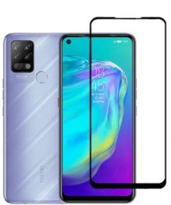 Caseline Edge To Edge Tempered Glass for Tecno POVA, Tecno Camon 16(Pack of 1)